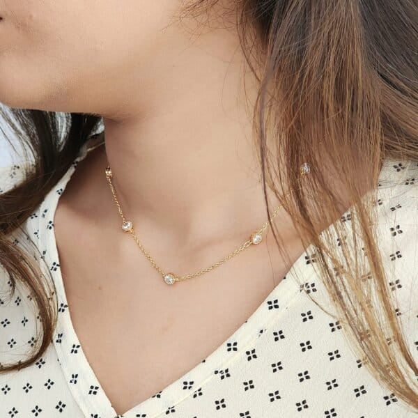 Beaded Stone Chain