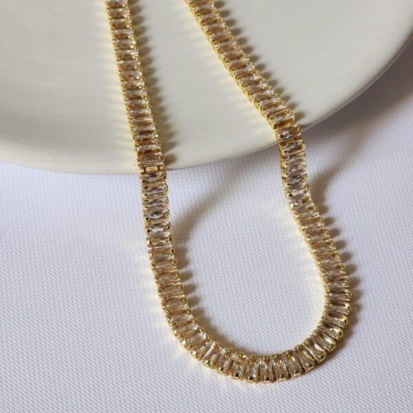 Baguette Tennis Necklace