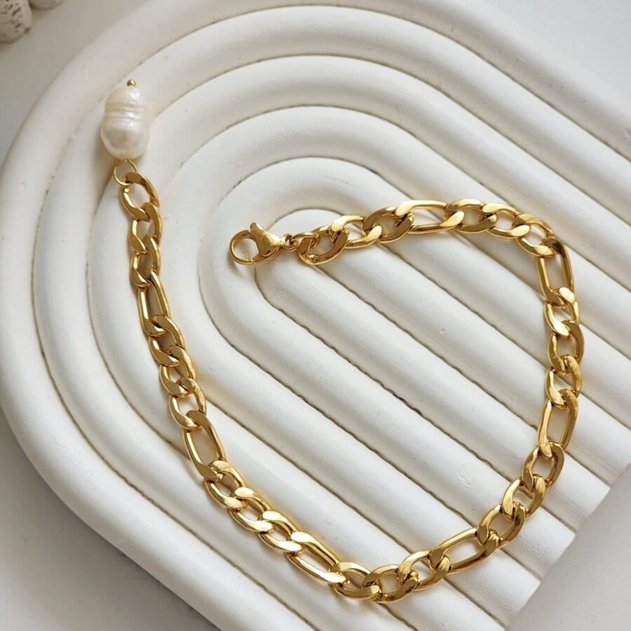 Lily Pearl Anklet - Image 3