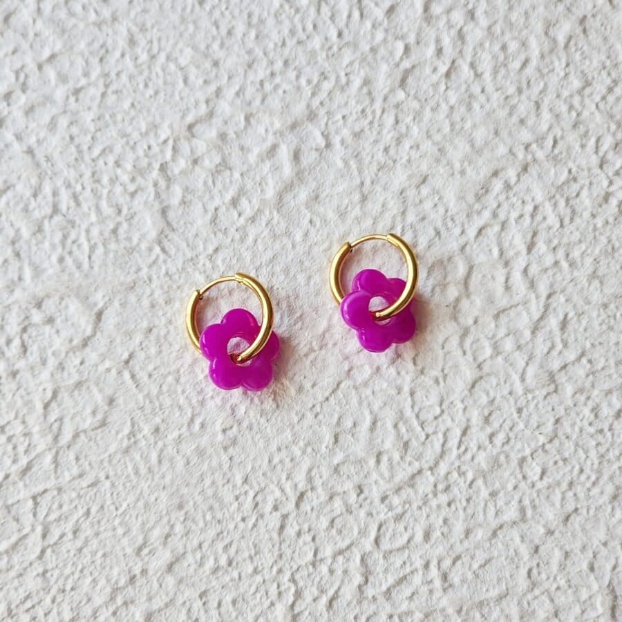 Acrylic Flower Hoops - Image 3
