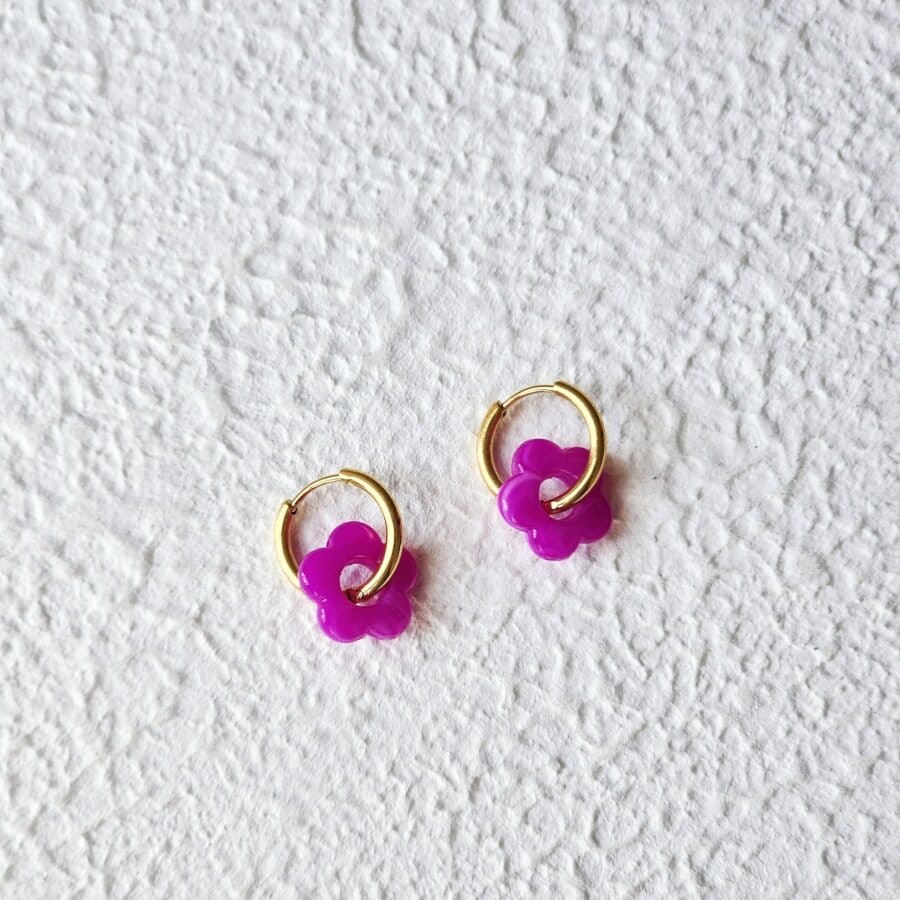 Acrylic Flower Hoops - Image 5