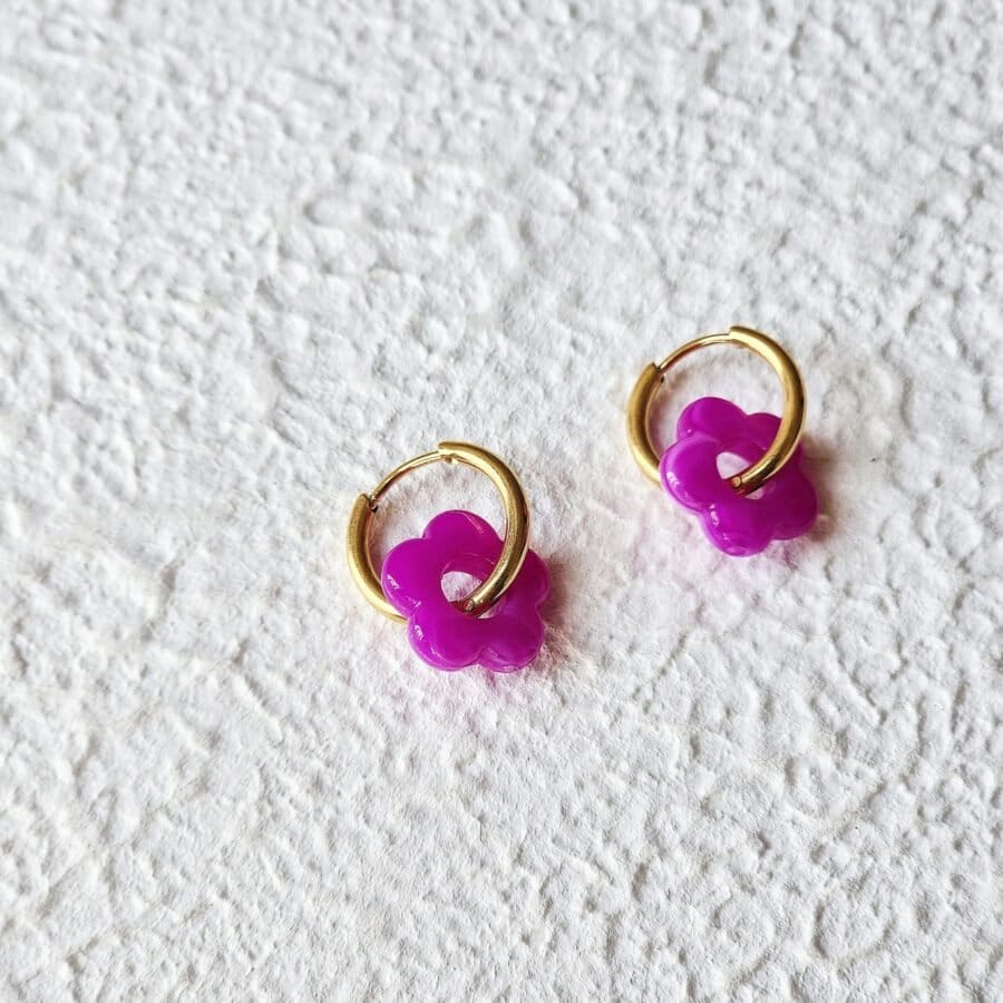 Acrylic Flower Hoops - Image 4