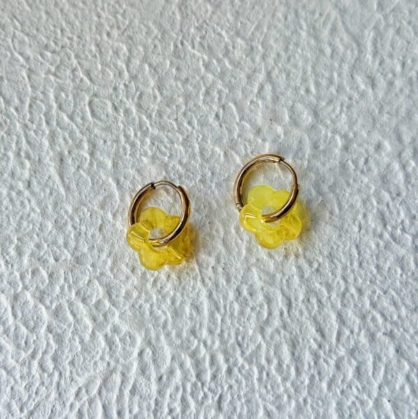 Acrylic Flower Hoops