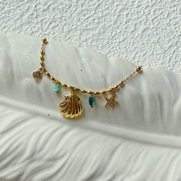 Blue Sea Charm Bracelet