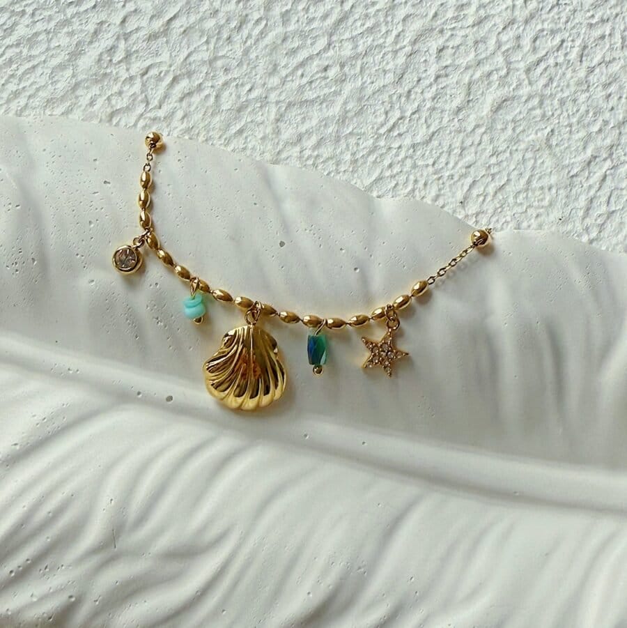Blue Sea Charm Bracelet
