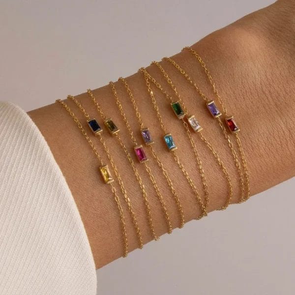 Birth Month Stone Bracelet