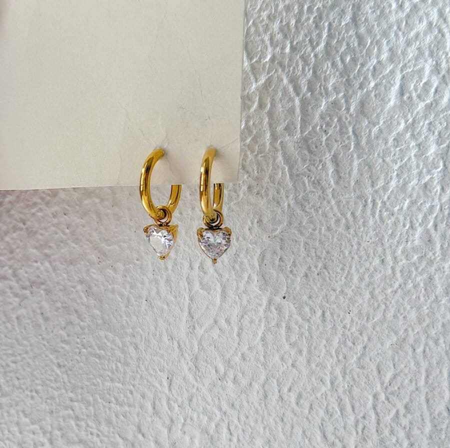 Heart Drop Hoops - Medium - Image 5